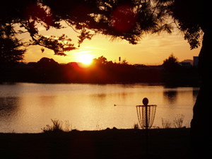 Aquatic Park Disc Golf Course at Sunset