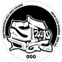 2010 SFDGC Disc Golf Bag Tag